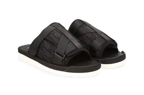 all black dior sandals